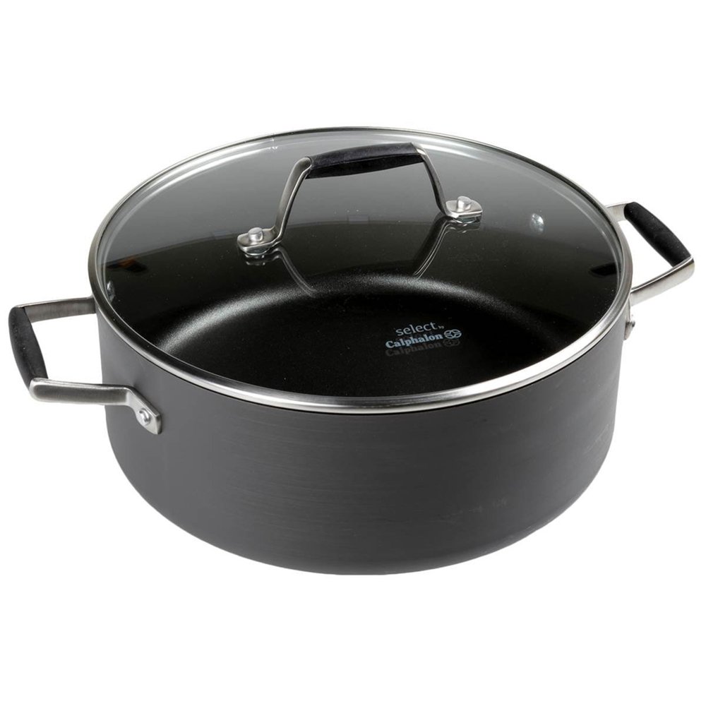 Calphalon Simply Easy System Nonstick Dutch Oven, 5-Quart, Gray