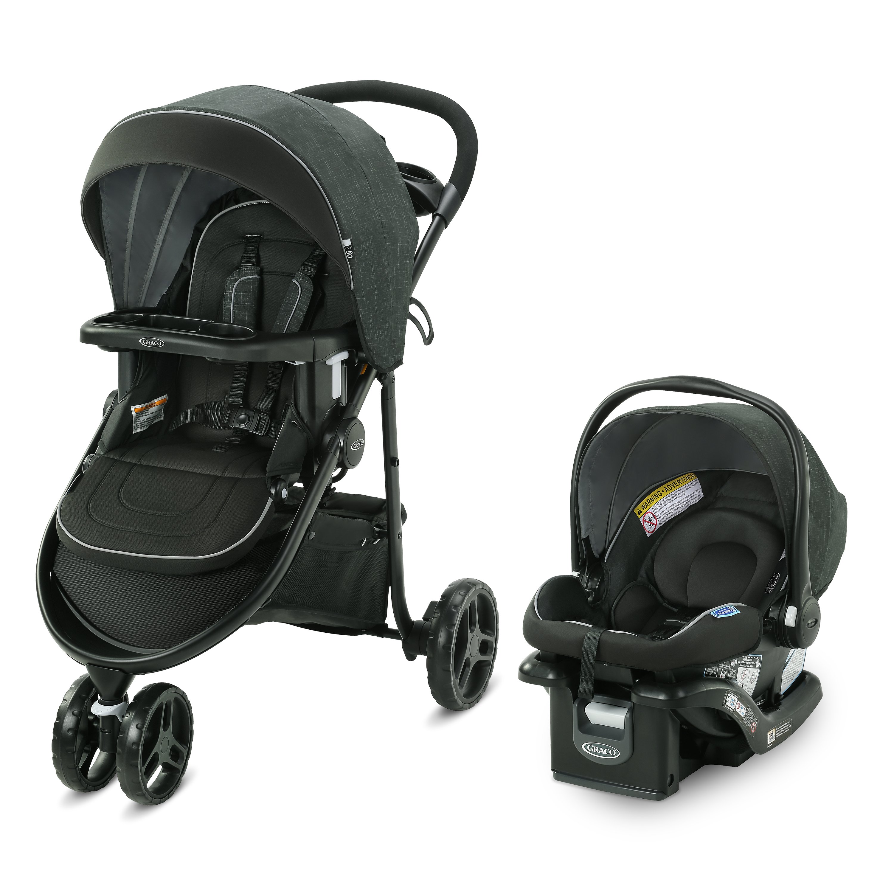 Graco Slimfit 3 in 1 Car Seat -Slim & Comfy Design Saves Space in Your Back  Seat, Darcie, One Size