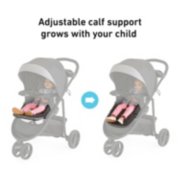 travel system adjustable calf support grows with your child image number 4