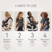 baby carrier showing 4 modes of use image number 3
