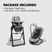 Two-in-one high chair plus rocker and bouncer image number 2