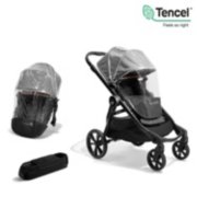 Double stroller with weather shield image number 1