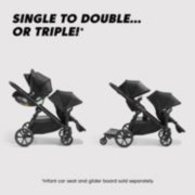 Three-in-one double stroller plus infant car seat image number 3
