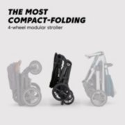 The most compact folding 4 wheel modular stroller image number 2