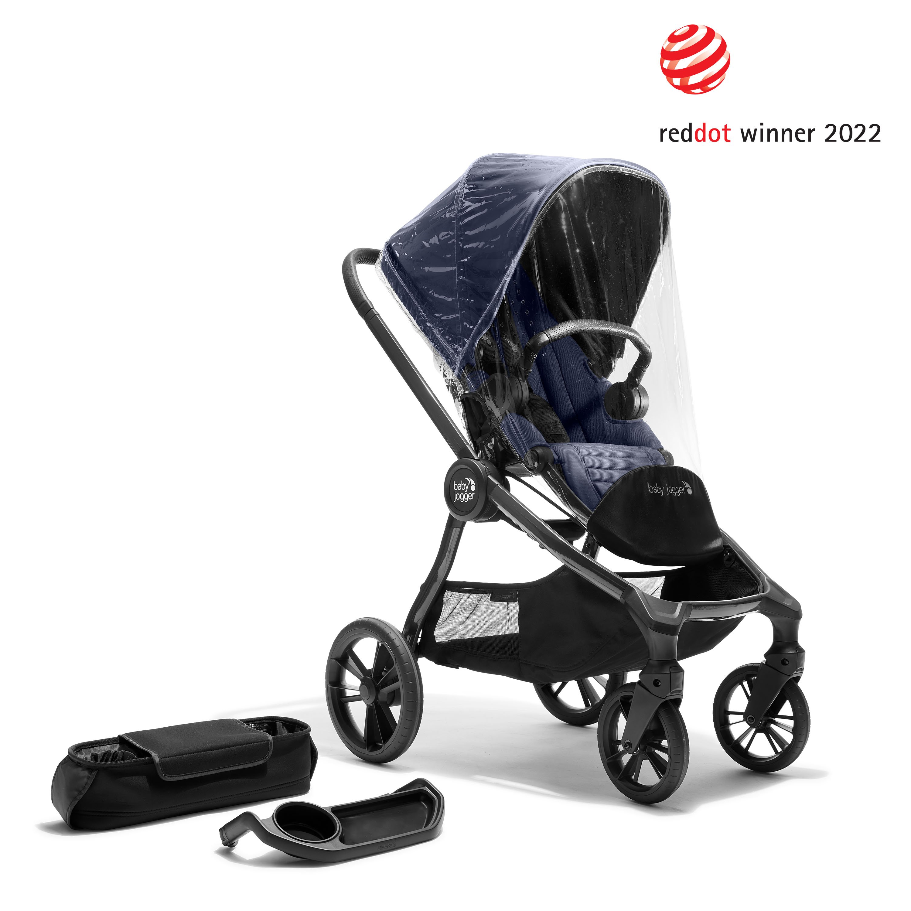 city sights stroller commuter bundle with antimicrobial fabric