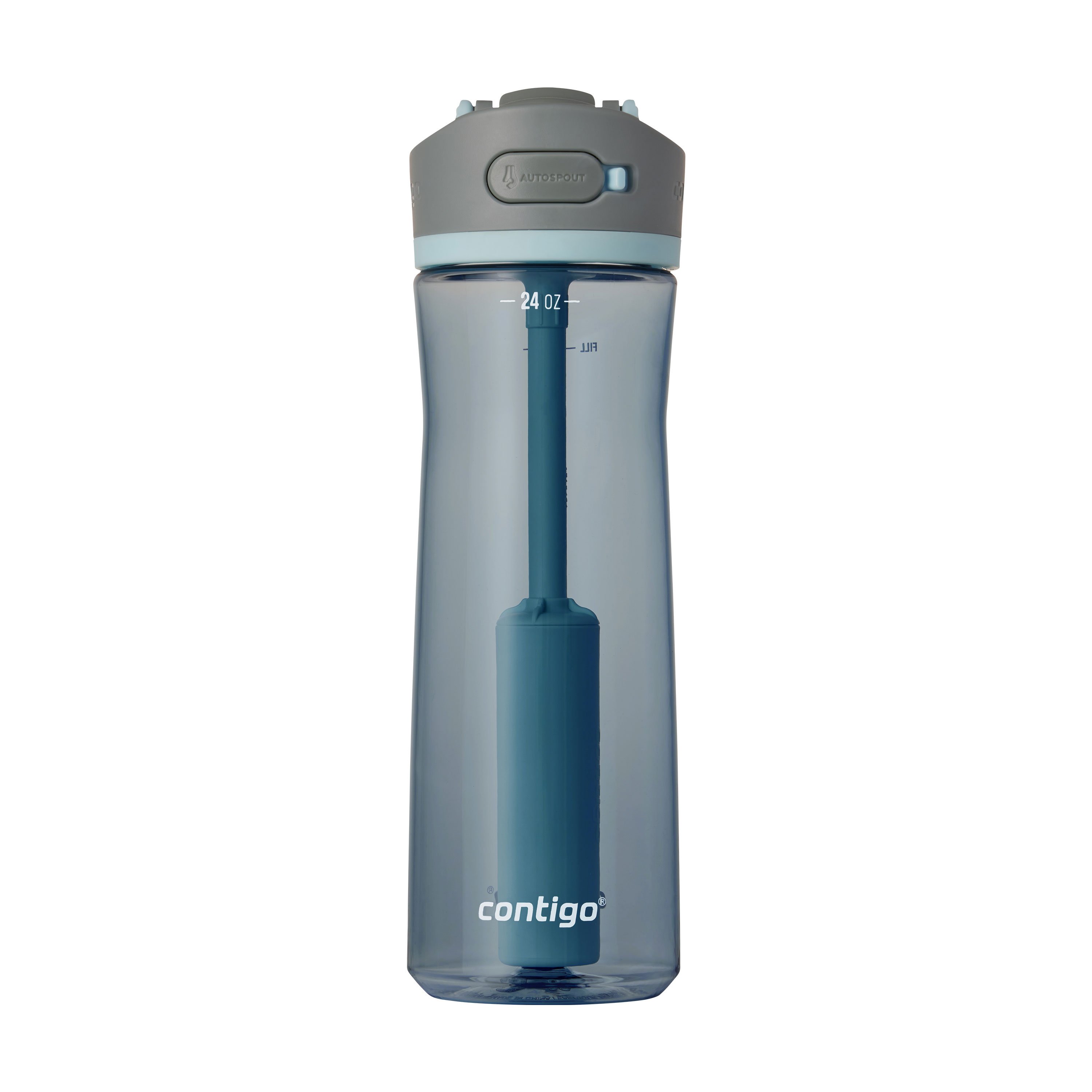 Contigo Kids Plastic Water Bottle with AUTOSPOUT Straw Lid Sake