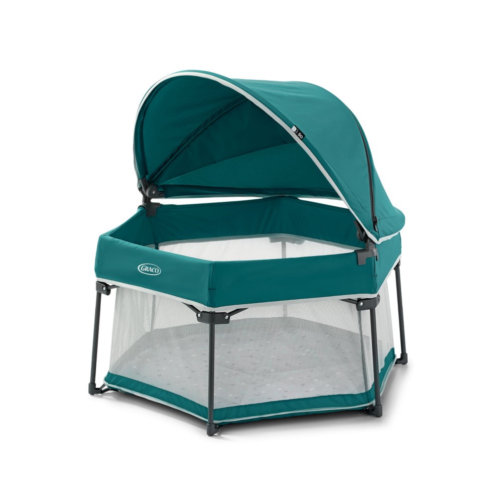 Portable Toddler Travel Cot with Canopy