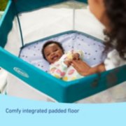 comfy integrated padded floor baby bassinet image number 5