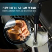 powerful steam wand creates creamy froth and microfoam milk espresso machine image number 3