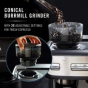 conical burrmill grinder with 30 adjustable settings for fresh espresso machine image number 3