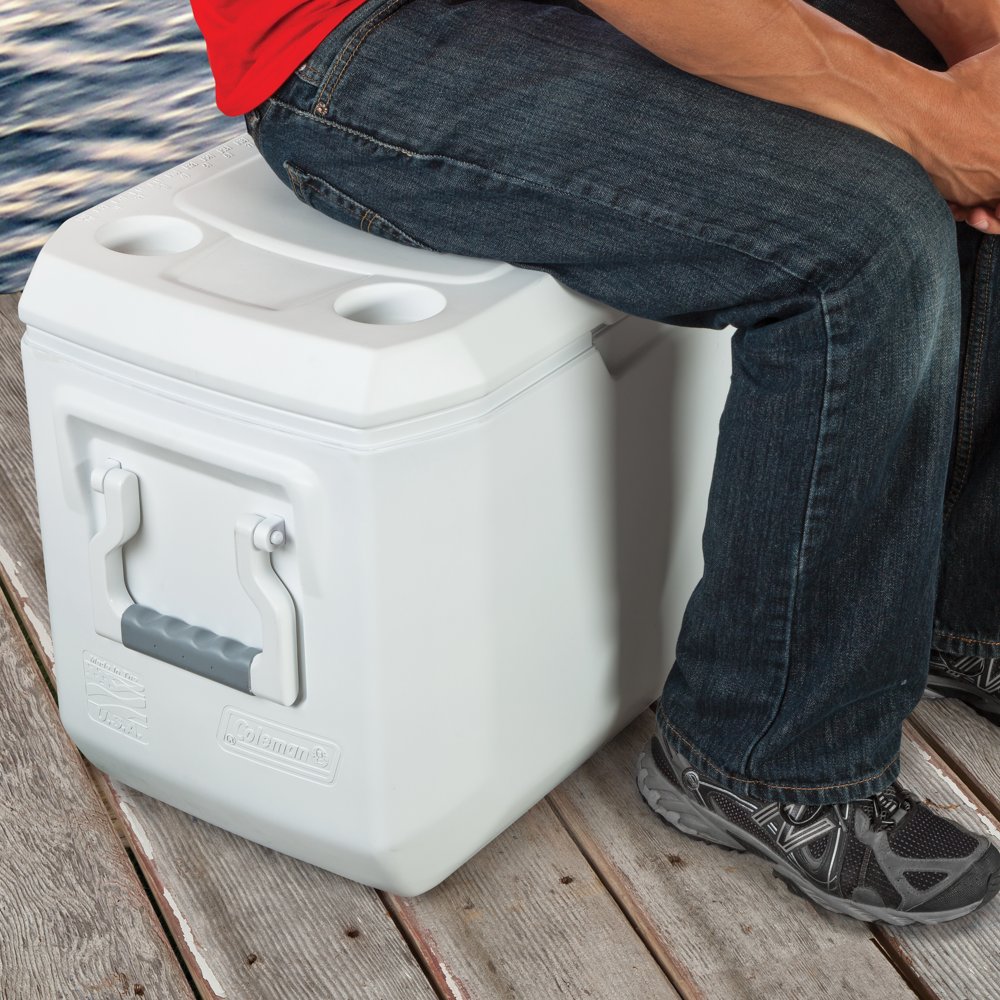 Large Coleman Cooler 120 Quart Cold Ice Chest Insulated Fishing Xtreme White New 
