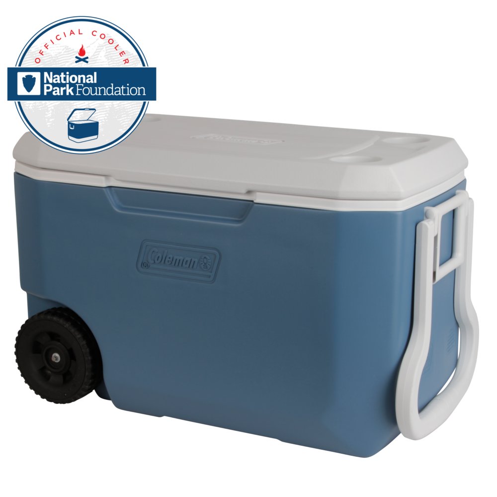 Slate NEW FREESHIP Coleman 50-Quart Xtreme 5-Day Hard Cooler with Wheels 