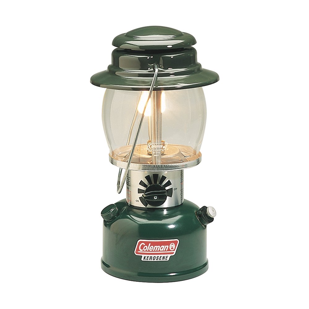 Green Oil Lamps for Indoor Use Hurricane Glass Kerosene Lamp with  Handle,Vintage Kerosene Lantern for Home Emergency Lighting