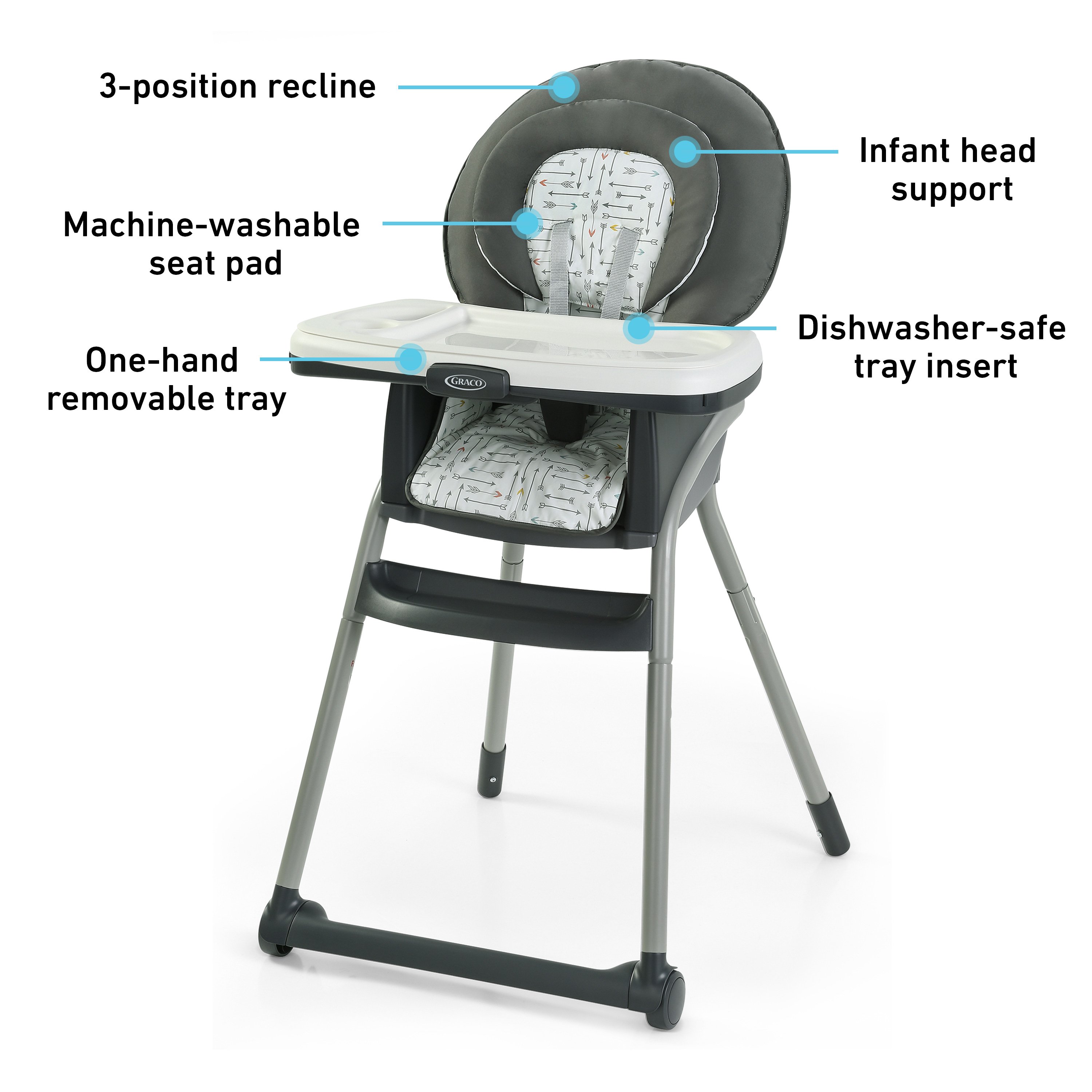 High chair best sale tray insert