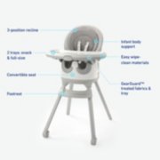 High chair with features annotated image number 5