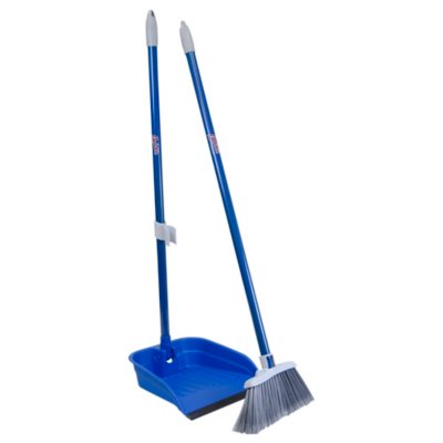 Quickie® Stand and Store™ Lobby Broom and Dustpan