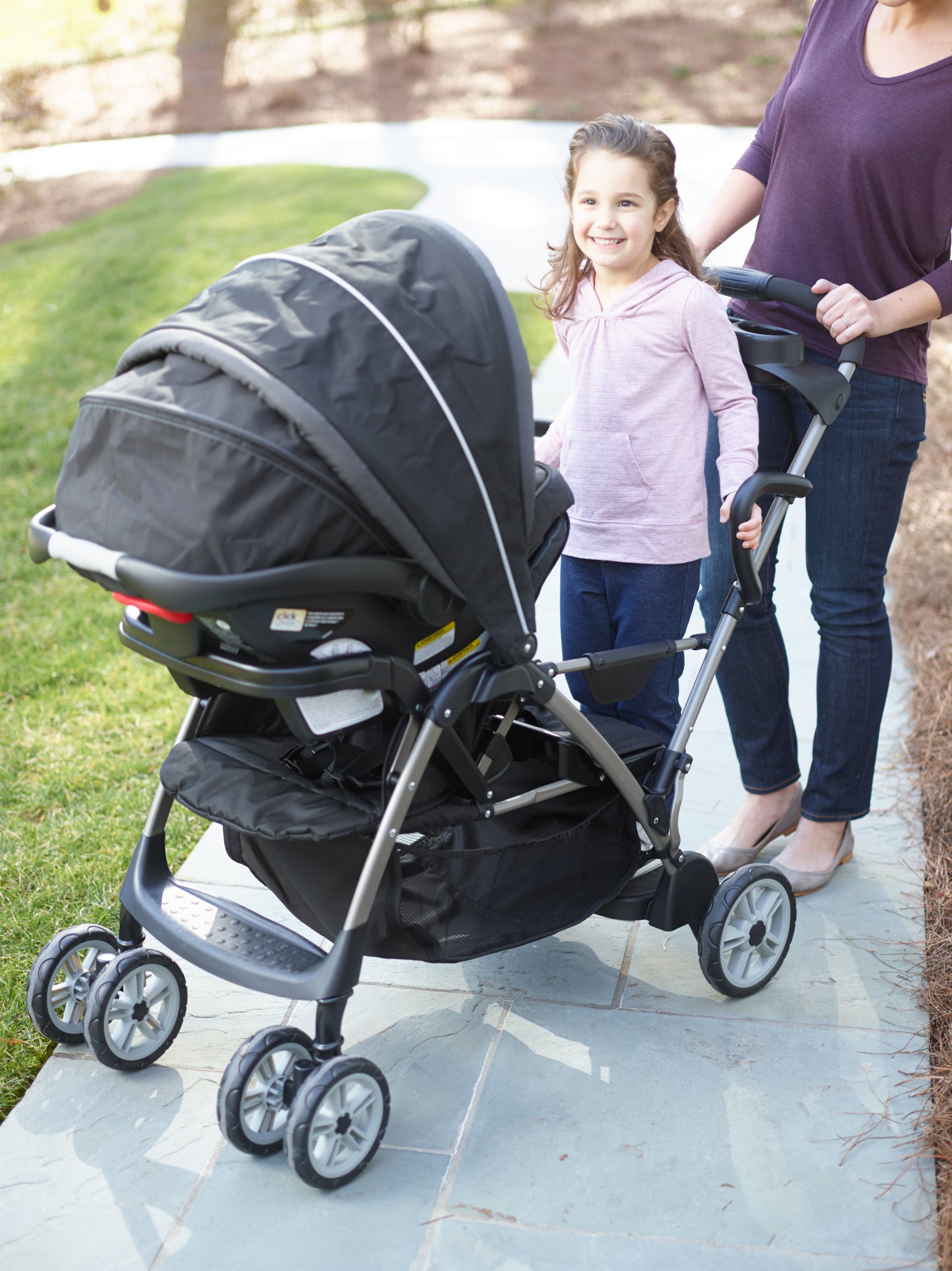 graco double stroller sit n stand