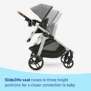 slide2me seat raises to three height positions for a closer connection to baby image number 5