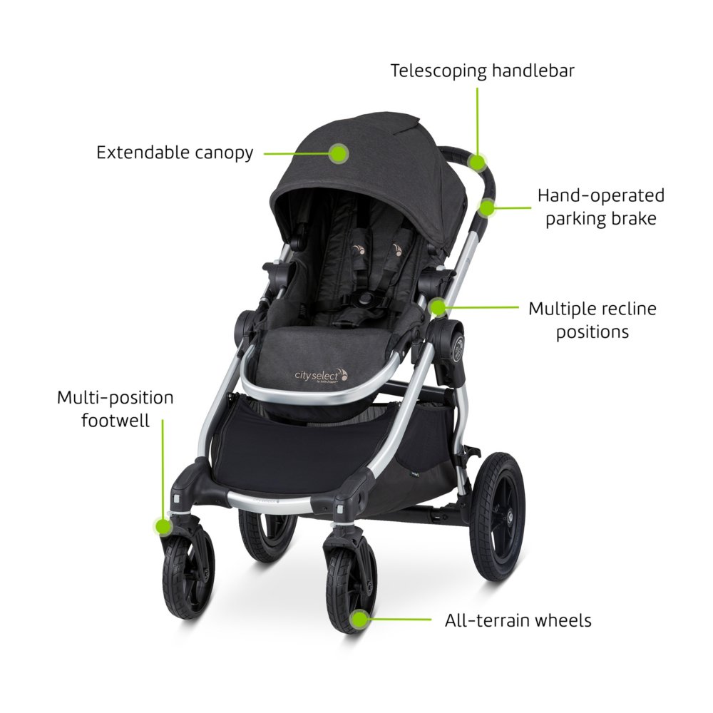 City Select Baby Jogget Seat Reclinig Button or Handlebar Adjustment Button 