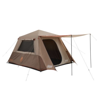 Instant Tent with LED Built-in Lights | Portable Large Family Multi Room  Tents for Camping | Lighted Pop Up Camping Tent | 5-8 Person Hexagon Tents