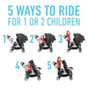 stand and ride stroller and car seat for 2 image number 3