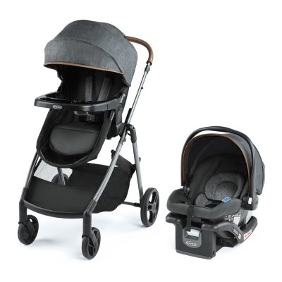 graco modes trio pramette travel system with infant car seat