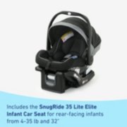 includes the snugride 35 lite elite infant car seat for rear facing infants from 4-35 pounds and 32 inches image number 5