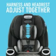 4 ever car seat harness and headrest adjust together image number 2
