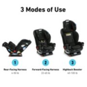 3 modes of use rear facing forward facing and high back booster image number 2