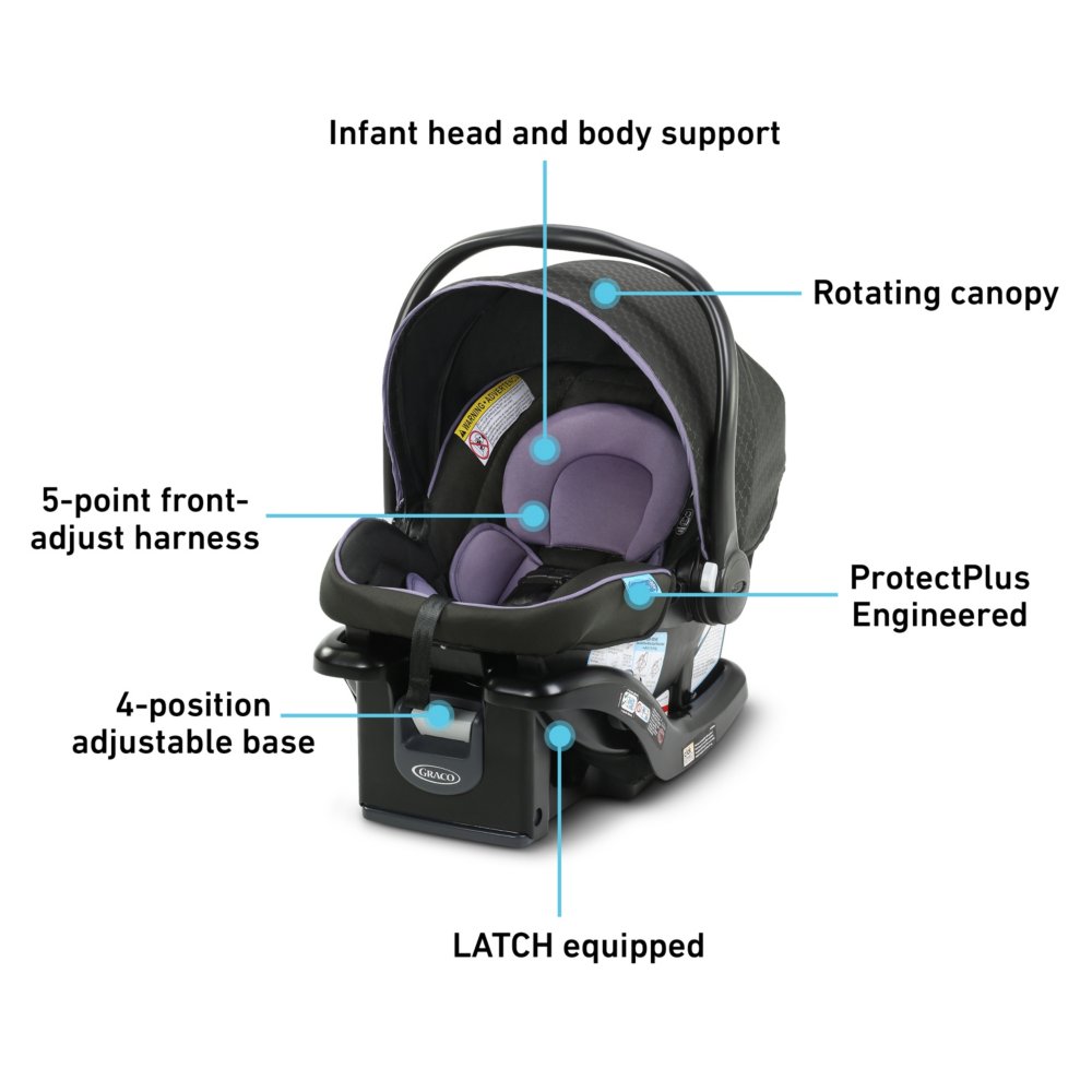 Graco Baby car seat with head support 