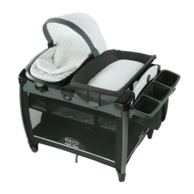 Rock and grow playard with bassinet and changing table