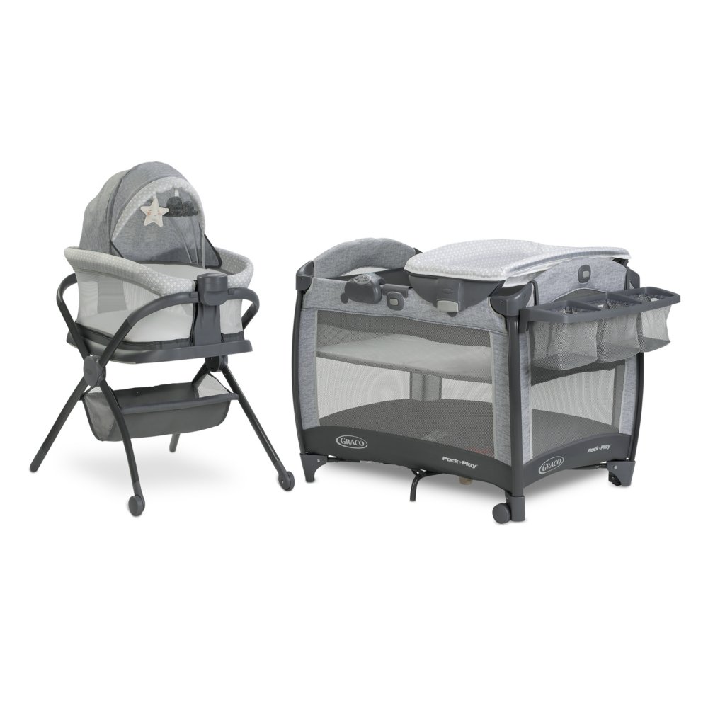 Graco playpen store with changing table