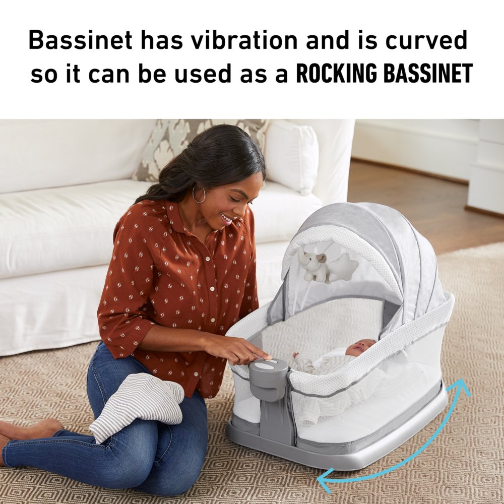 Vibrating bassinet outlet