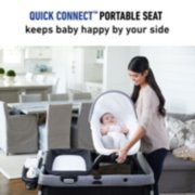 quick connect portable seat keeps baby happy by your side image number 5