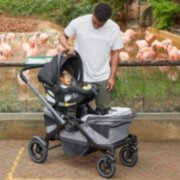 father with child in stroller image number 2
