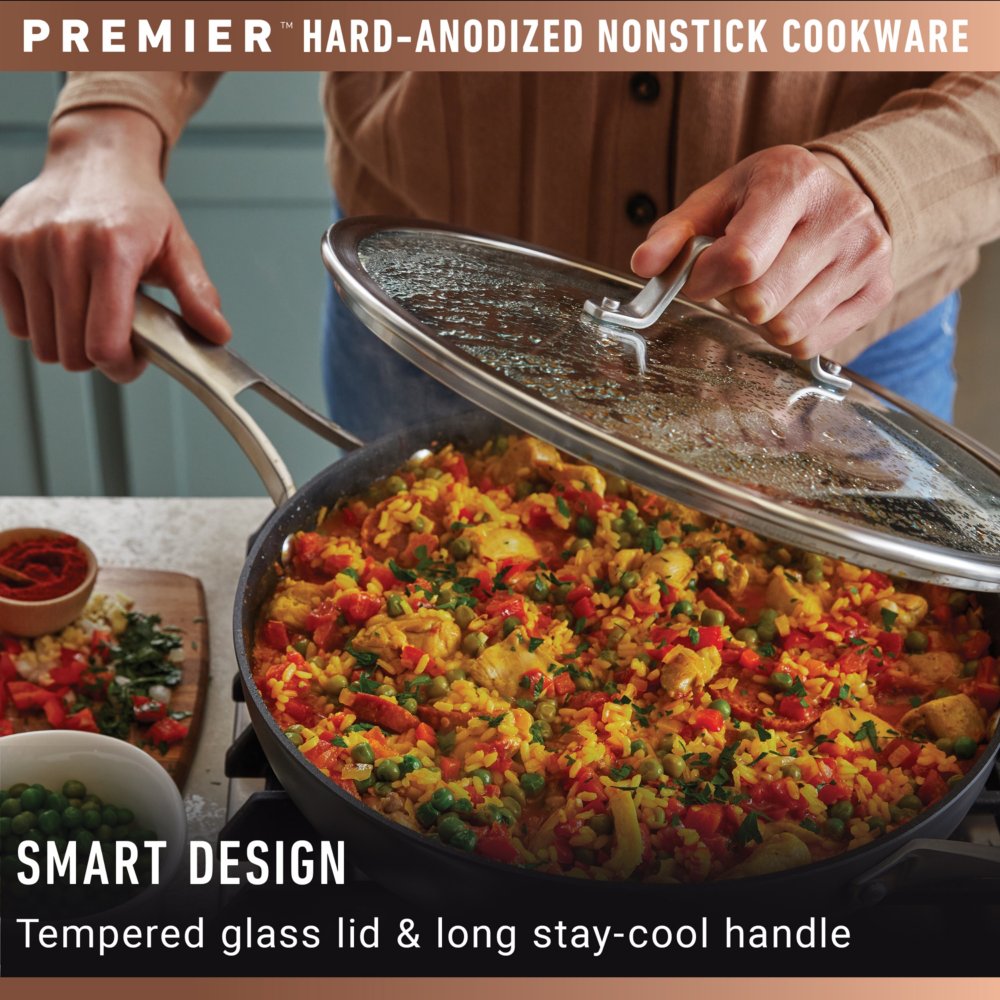 Calphalon Premier Hard-Anodized Nonstick 11-inch Square Griddle Pan