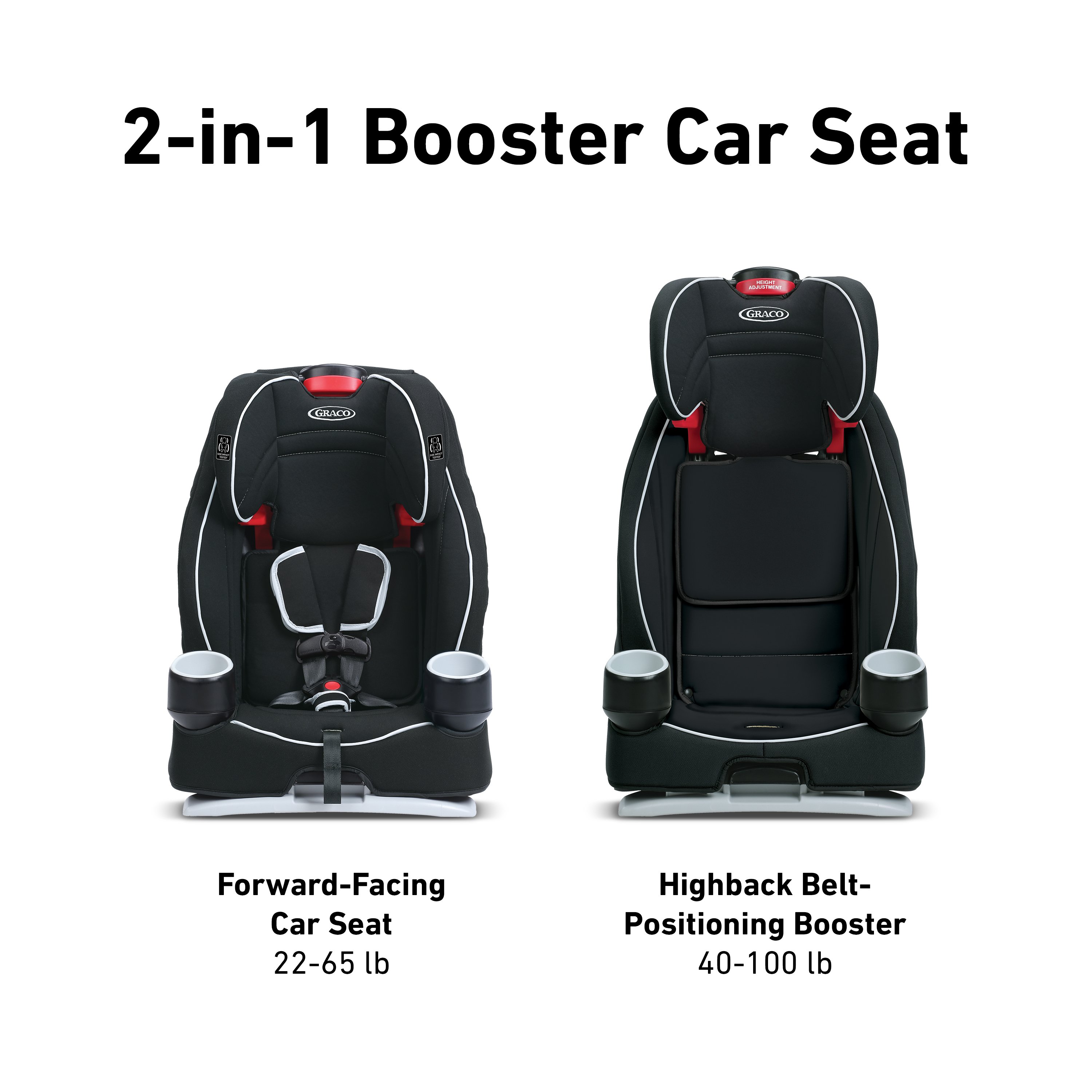 Graco - Atlas 65 2 in 1 Harness Booster Car Seat, Glacier