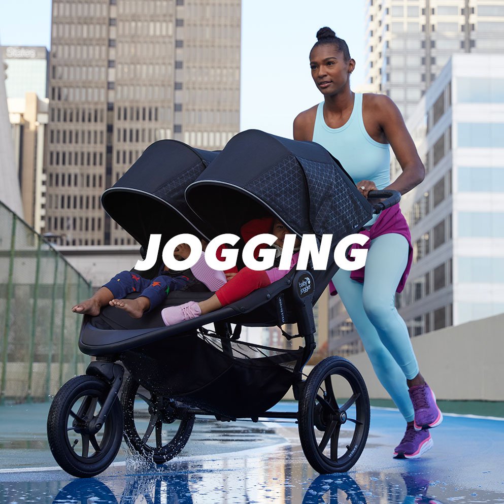 Dual jogging stroller sales for infant and toddler