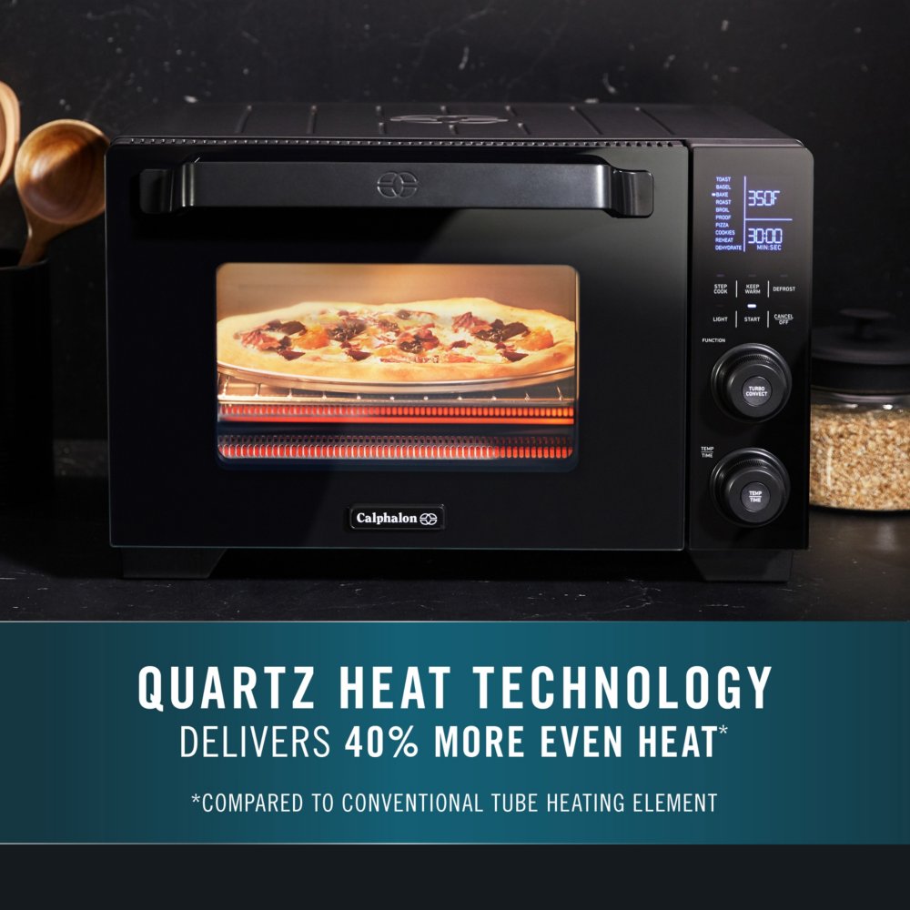 Calphalon's Touchscreen 12-function Toaster Oven with bread proofing now  $150 off