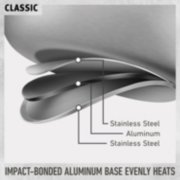 classic stainless steel cook with impact bonded aluminum base evenly heats image number 1
