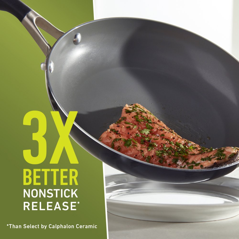 Calphalon Select 2.5 qt. Aluminum Ceramic Nonstick Sauce Pan in