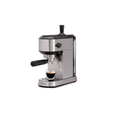 Compact Espresso Machine, Home Espresso Machine with Milk Frother, Stainless Steel