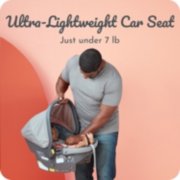 Grey lightweight infant car seat image number 1