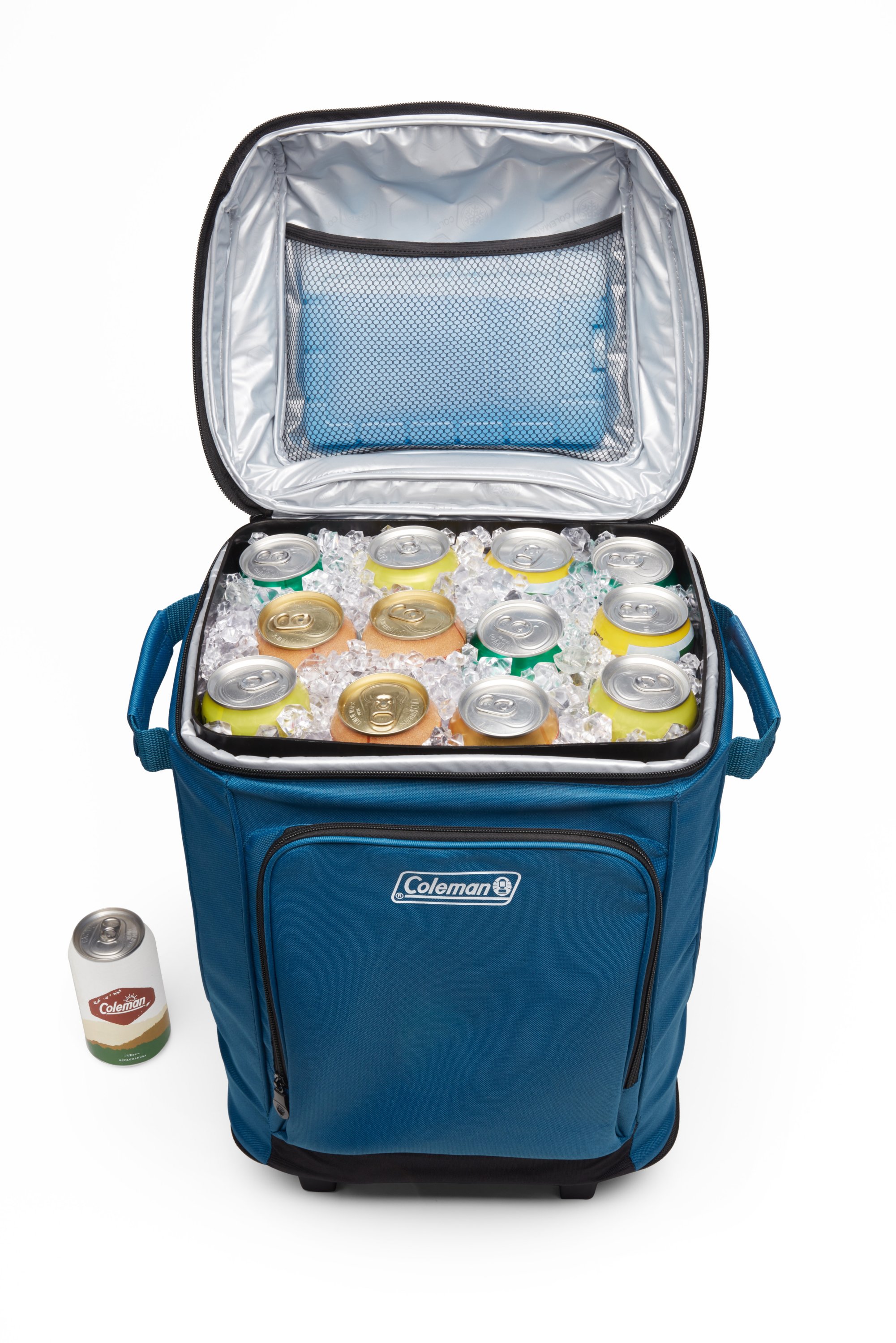 Coleman 42 shop can wheeled cooler