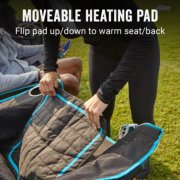 moveable heating pad, flip pad up/down to warm seat/back image number 4