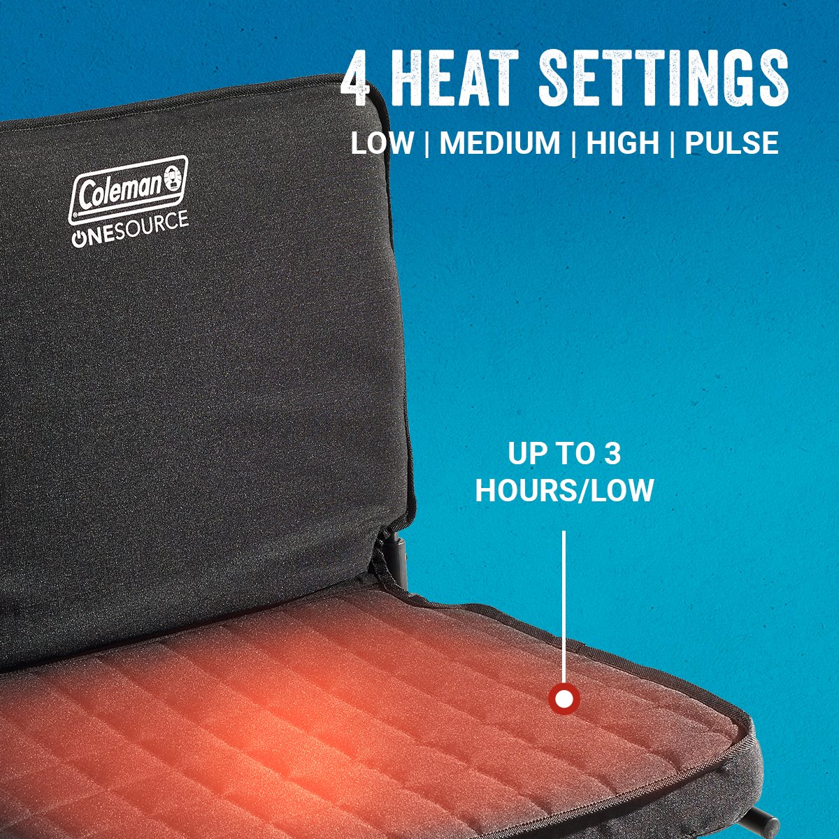 OneSource™ Heated Chair Pad & Rechargeable Battery