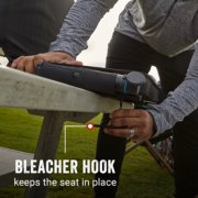 onesource heated stadium seat with bleacher hook that keeps the seat in place image number 6