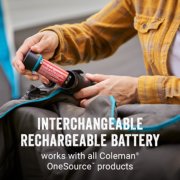 heated blanket with interchangeable rechargeable battery image number 1