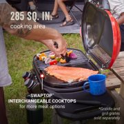 excursion camp grill has 285 square inches of cooking area image number 5