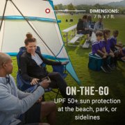 on the go U P F plus sun protection at the beach park or sidelines image number 2